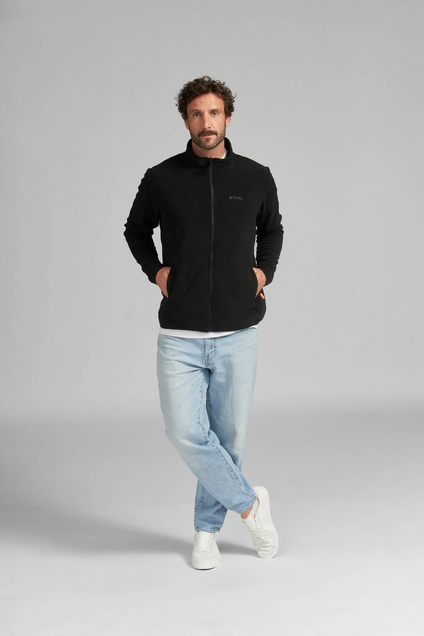 Fleecová mikina CLASSIC BLACK