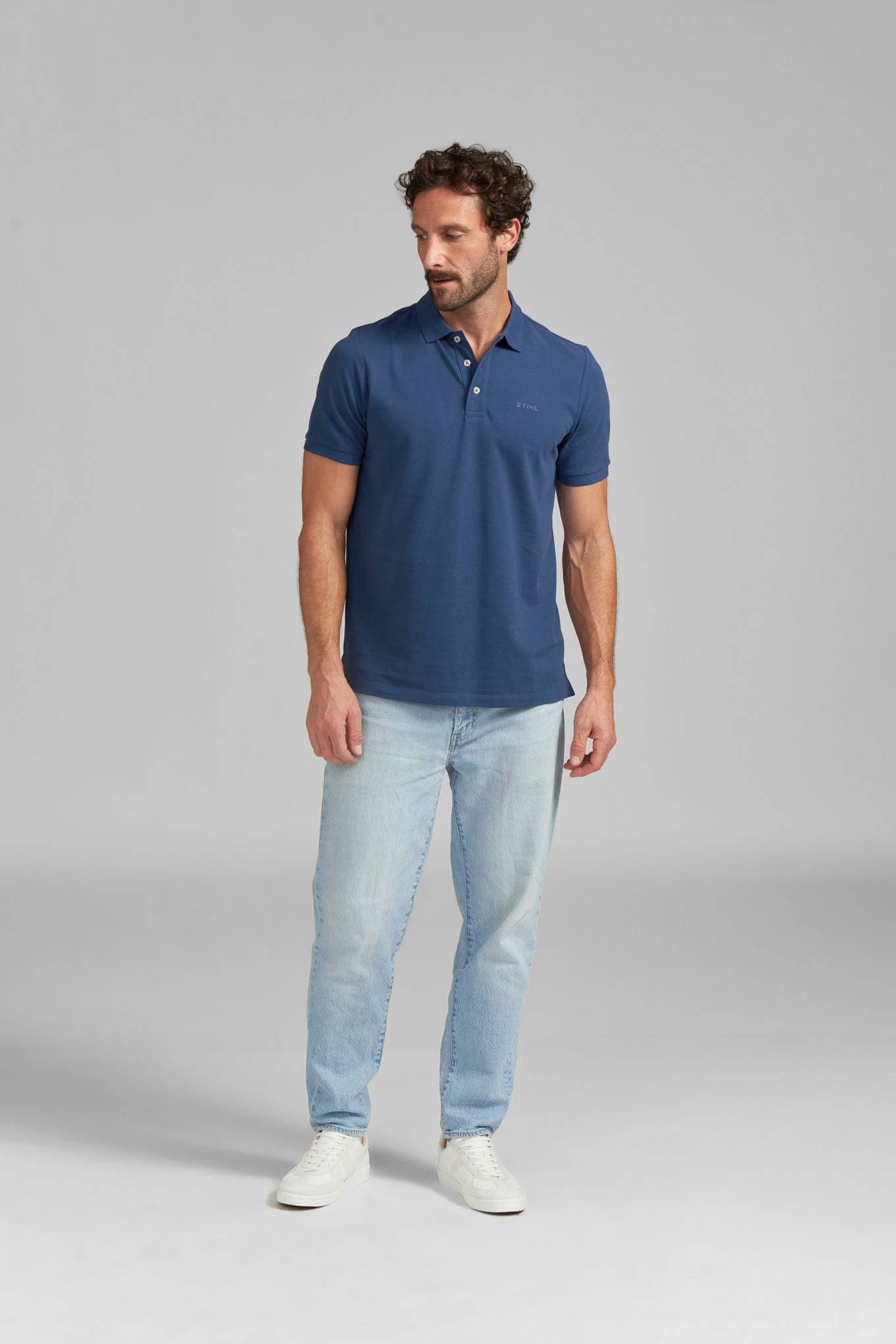 Polo tričko BASIC BLUE