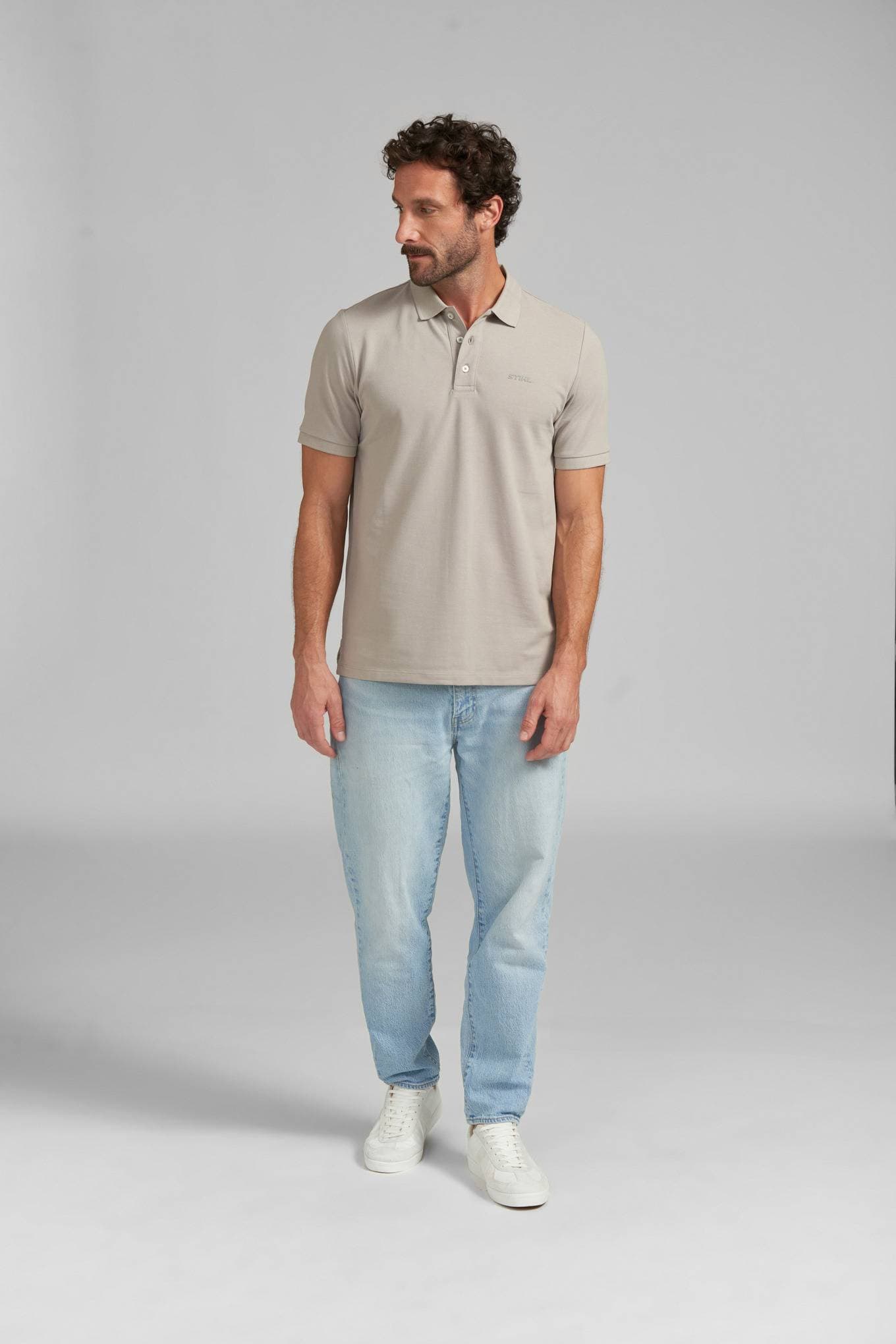 Polo tričko BASIC GREY
