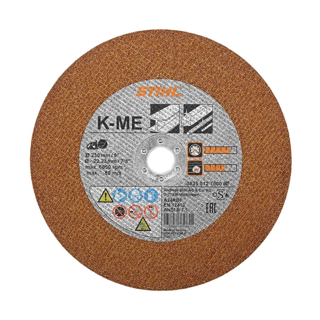 Řezný kotouč na ocel, konstrukční ocel, K‑ME, Ø 230 mm / 9"