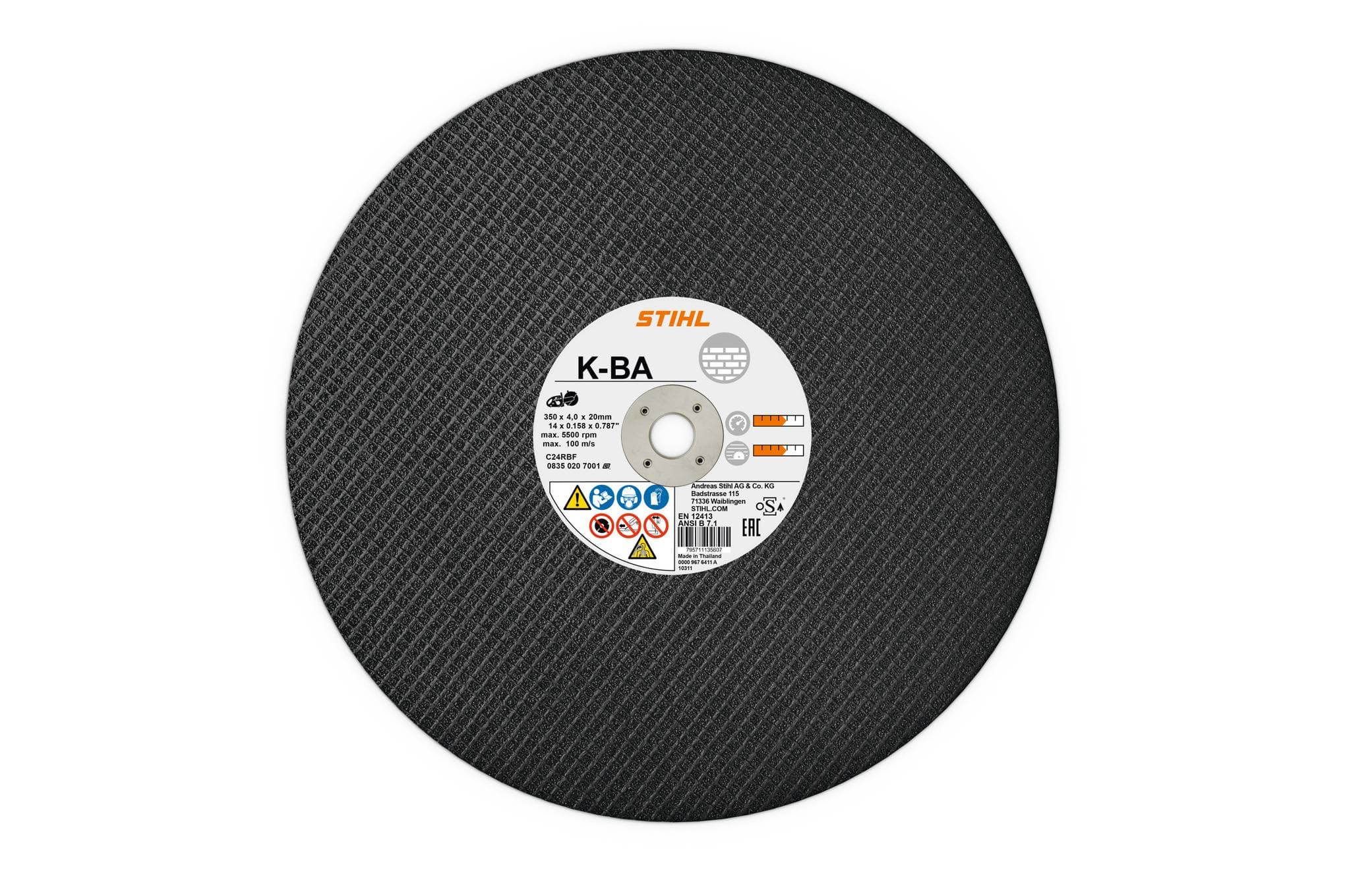 Řezný kotouč, beton/cihla, K-BA, Ø 300 mm / 12"