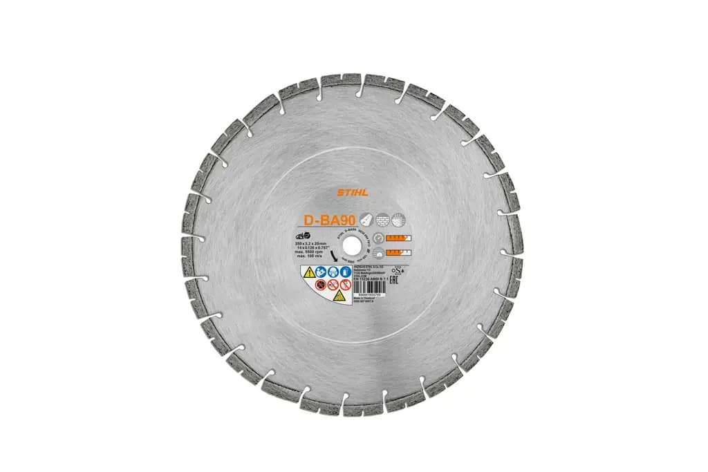 Diamantový řezný kotouč, beton/asfalt, D‑BA90, Ø 350 mm / 14"