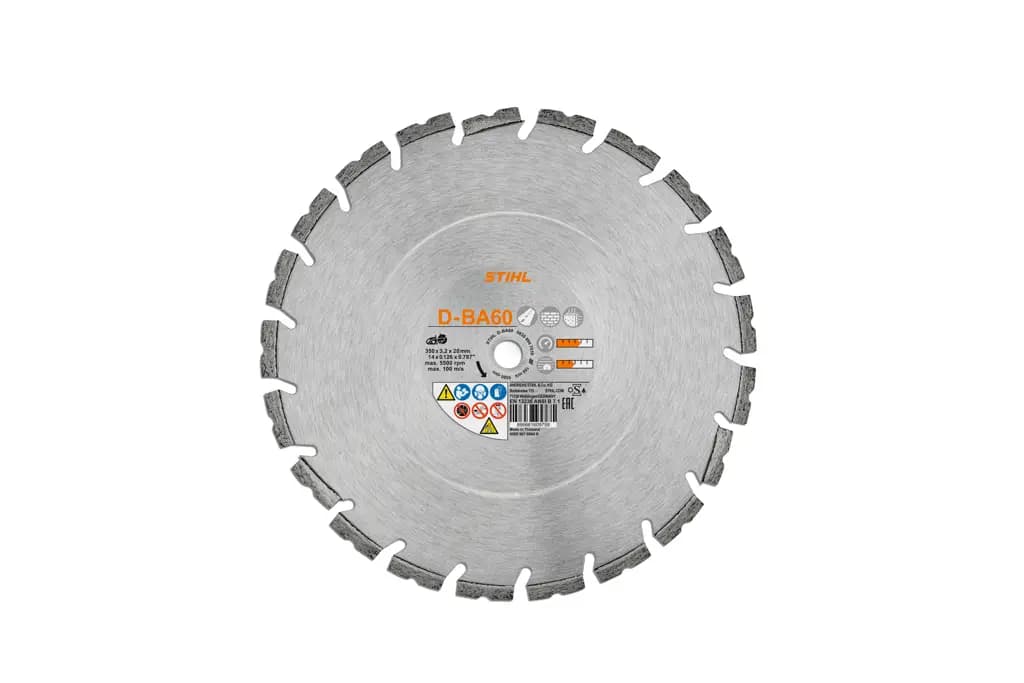 Diamantový řezný kotouč, beton/asfalt, D‑BA60, Ø 300 mm / 12"