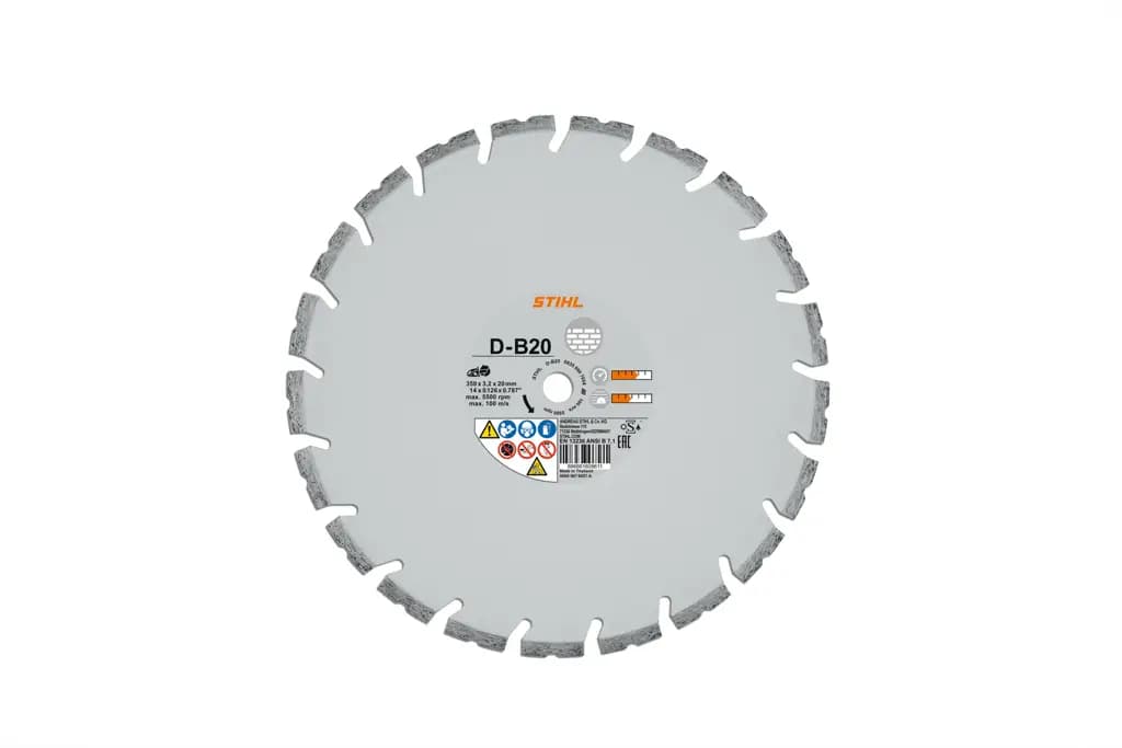 Diamantový řezný kotouč, beton, D‑B20, Ø 350 mm / 14"